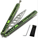 【ブラックフライデー 11/24限定 ポイント5倍】バタフライナイフ 練習用 トレーニング用 刃無し 未開刃 折りたたみ式 初心者対応 G10のハンドル 銅製ボ...