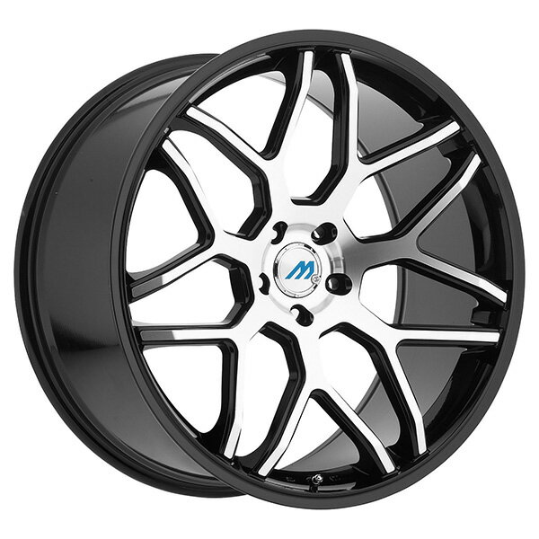 2CRAVE MACH8 Glossy Black Machined Face 19x9.5J Offset +35 PCD 5x114.3 72.56mm ホイール4本