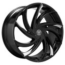 Lexani Twister Black Machine Tip 18 x 8J ブランクホイール4本 レクサーニツイスターブラックマシンティップホイール4本