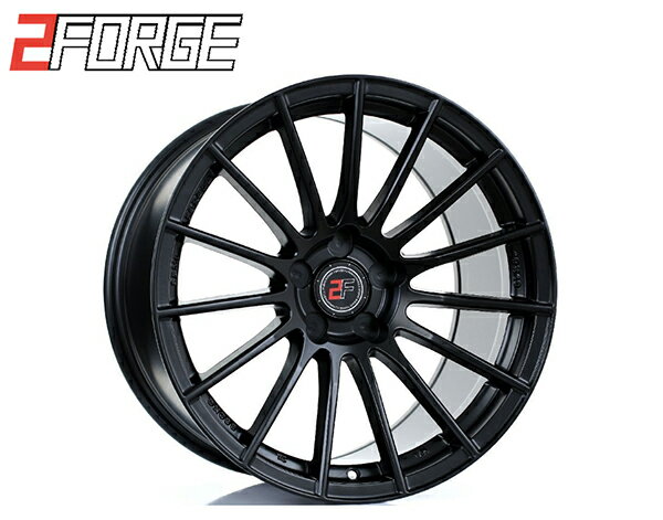 2フォージ ZF1(ゼットエフワン) Matte Black マットブラック 17x8J ホイール4本セット (送料無料)