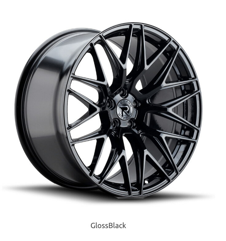 ロマノRFR03(ROMANO RFR03) 20x9J Matte Black マットブラック色ブランクホイール4本セット (送料無料)