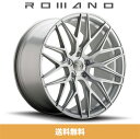 ロマノRFR03(ROMANO RFR03) 19x8.5J フロント 19x9.5J リア Matte Silver マットシルバー色ブランクホイール4本セット (送料無料)(2)
