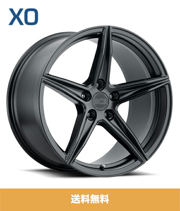 XO エックスオー AUCKLAND オークランド 19X8.5J PCD 5/114.3 オフセット35 ハブ径 76.1mm Matte Black マットブラックホイール4本セット (送料無料)