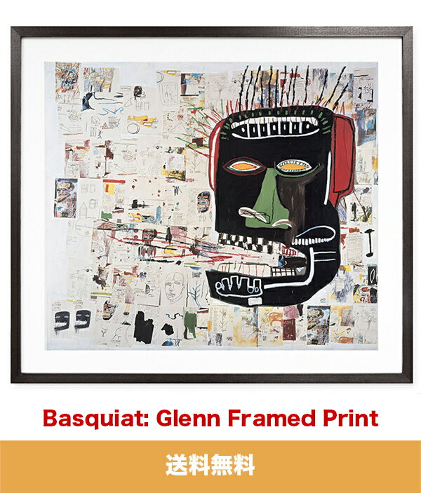 バスキア：額入りプリント Basquiat: Glenn Framed Print (送料無料)