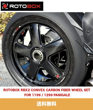 ドゥカティパニガーレ 1199R用 ロトボックス(Rotobox) RBX2 カーボンファイバー コンヴェックス ホイールセット ROTOBOX RBX2 CONVEX CARBON FIBER WHEEL SET FOR 1199 / 1299 PANIGALE (送料無料)