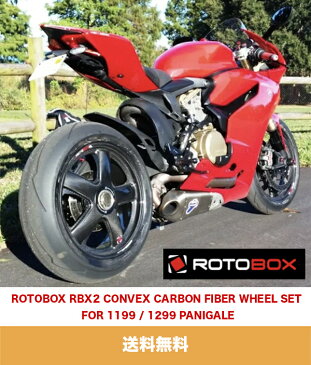 ドゥカティパニガーレ 1299R用 ロトボックス(Rotobox) RBX2 カーボンファイバー コンヴェックス ホイールセット ROTOBOX RBX2 CONVEX CARBON FIBER WHEEL SET FOR 1199 / 1299 PANIGALE (送料無料)