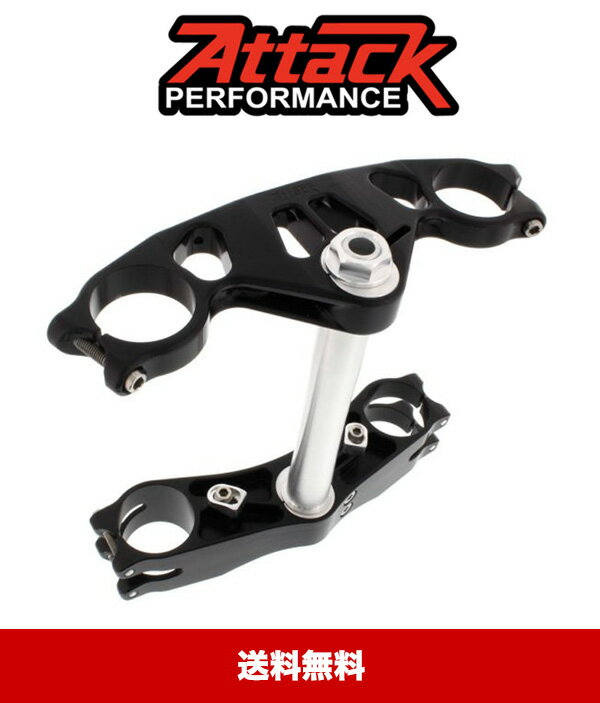 ヤマハ YZF−R1（2015+）モデル用アタックパフォーマンス　トリプルクランプ (ブラック) Attack Performance Triple Clamps for Yamaha YZF-R1 (2015+) (送料無料)