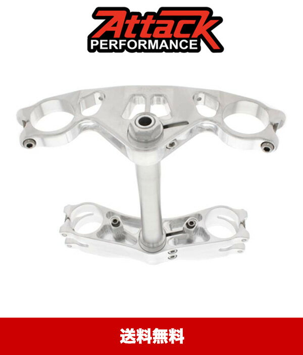 2020年式 ヤマハ YZF−R1モデル用アタックパフォーマンス　トリプルクランプ (シルバー) Attack Performance Triple Clamps for Yamaha YZF-R1 (2015+) (送料無料)