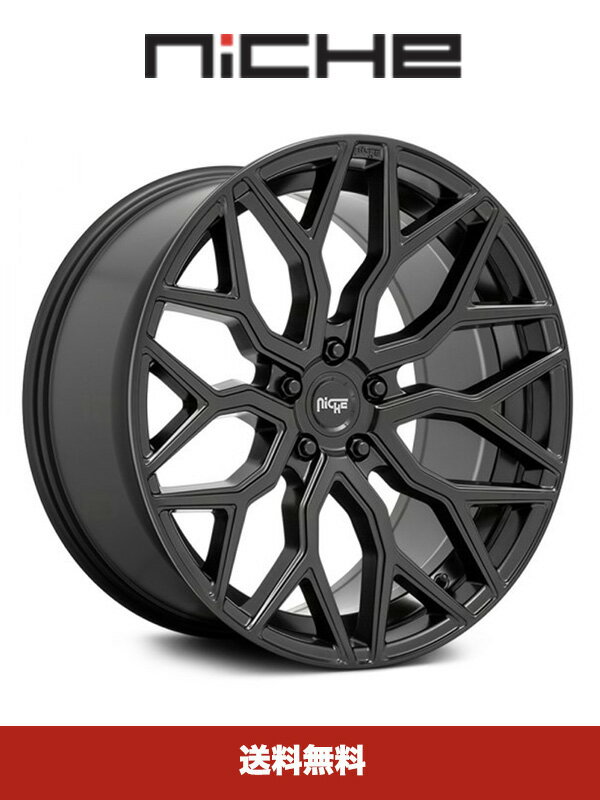 ニッチ マザンティ マットブラック 22x10J ホイール4本セット Niche MAZZANTI 22X10 5X114.3 ET 35 ホイール4本セット (送料無料)