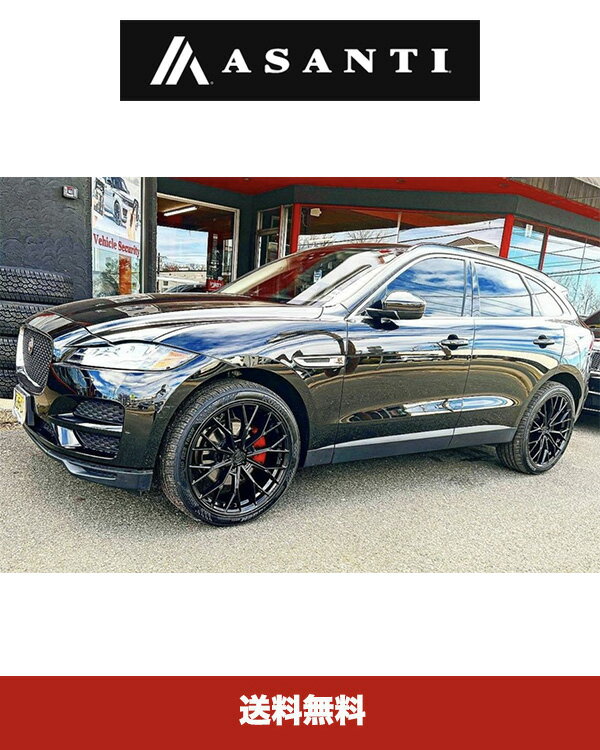 ジャガーFペイス (JAGUAR F-Pace) 用アシャンティ ABL21 グロスブラック 20x9J PCD 5x108 ホイール4本セット ASANTI ABL21 20X9 BLANK G-BLK (108-130) (送料無料)