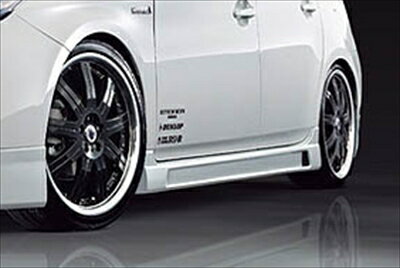 プリウス ZVW30 前期 HYBRID サイドステップ 塗装取付込