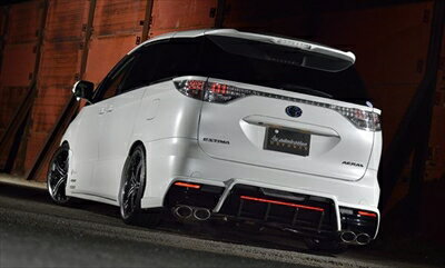 エスティマ アエラス 前期/中期/後期 DEPORTE リヤハーフスポイラー V2 塗装済 ブ...