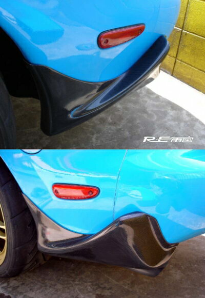 RX-7 FD3S REAR SUPER CANARD カーボン ノーマルボディ用 取付込