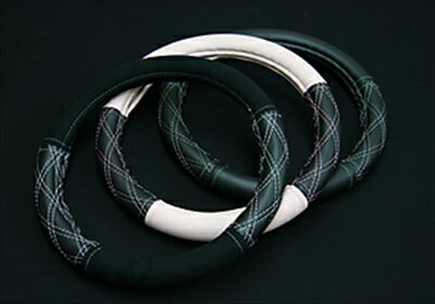 汎用 ステアリングカバー LAMOUS ベースカラー：Dブラウン