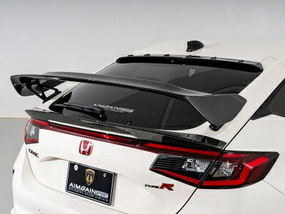 【納期4ヵ月前後】FL5 シビック TypeR SPORT リアウィング (交換タイプ) ドライカーボン製 クリア塗装取付込