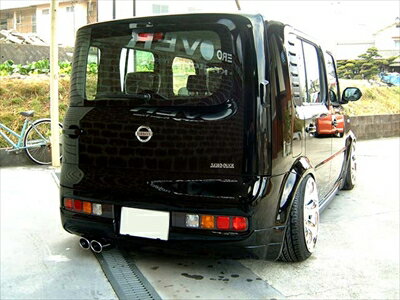 BZ11キューブ.キュービック リアハーフスポイラー