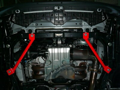 レガシィ B4 BM9 ボディサポートシリーズ ブラック クレードルマウントサポート