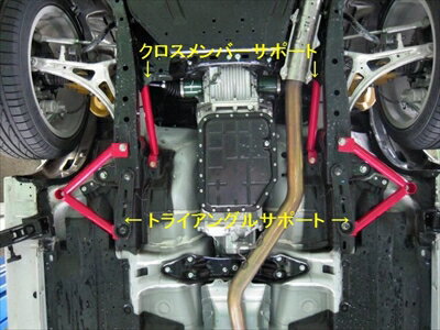 レガシィワゴン BR9 ボディサポートシリーズ ブラック トライアングルサポート