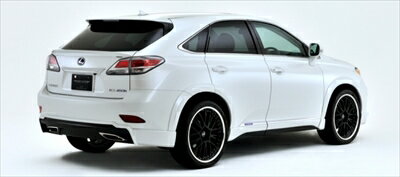 LEXUS RX 450h/350/270 F SPORT 後期 HIGH-SPEC LINE リアハーフスポイラー 2本出し用 塗装取付込