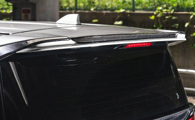 40系 アルファード Zグレード BLACK LABEL リアルーフスポイラー カーボン クリア塗装済