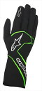 【納期未定】TECH 1-RACE グローブ 167 BLACK GREEN FLUO Mサイズ