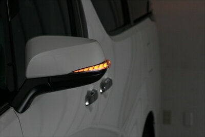 VerticalArrowシーケンシャルドアミラーウインカー (オプションランプ ブルー) アルファード 30系 後期 シーケンシャルターンランプ付車用