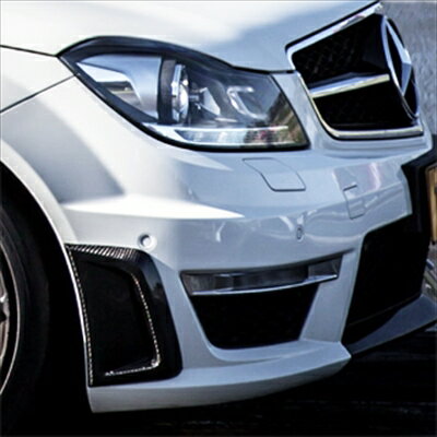 BENZ W204 C63 Facelift Carbon Front Bumper Side Vent Type1