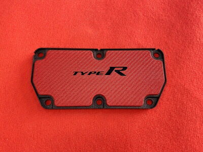 FL5 シビック タイプR 結晶塗装レゾネーターカバー (ブラック＆レッド)