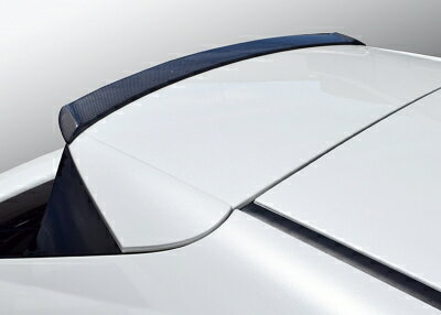 ハリアー 80系 リアルーフエンドスポイラー カーボン クリア塗装取付