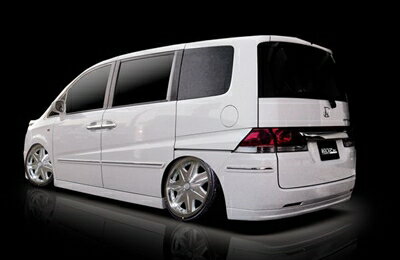 STEP WGN RG1.2 V-VISION REAR BUMPER SPOILER 塗装取付込