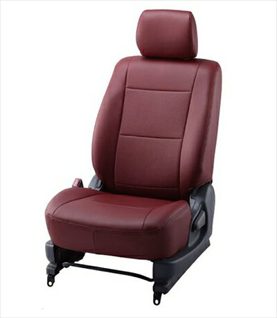 JF3/JF4 N-BOX カスタム シートカバー カジュアル パンチングタイプ スーパースライドシート/後席アームレスト無し車用 1台分セット ワインレッド
