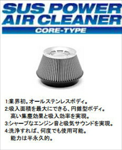 ハスラー MR31S SUS POWER エアークリーナー