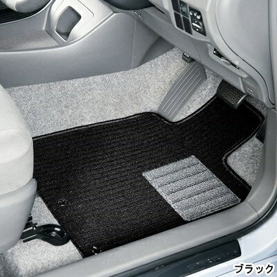 ジムニー JB23 AT フロアマット ベーシックタイプ バレー ブラック/ヒールパット有