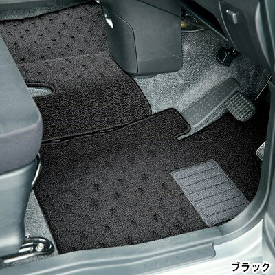 シルビア S13 フロアマット スタンダードタイプ ステアーズ ブラック/ヒールパット無