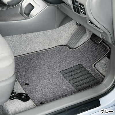 ハイゼットカーゴ (2017/11〜)S321/331V クルーズ/ターボ フロアマット ベーシックタイプ バレー グレー/ヒールパット有(2)