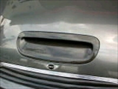 BMW Mini R50/53 ボンネットエアスクープ クリア塗装済 シルバーカーボン 取付込