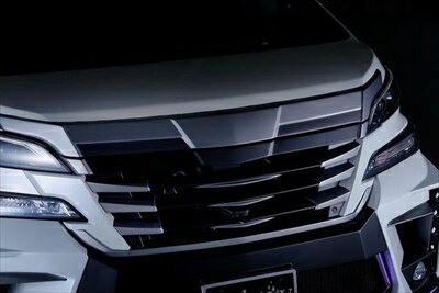 ヴェルファイア 30系 GALAXY フロントグリル 塗装取付込