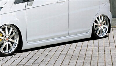 ムーブカスタム L175/185 前期 PHANTOM GA-MU サイドスカート 塗装取付込