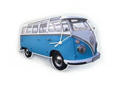 T1 BUS 壁掛け時計 ブルー