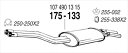 BENZ R107 280SL/350SL/380SL/450SL/500SL/500SLC 純正タイプ補修用マフラー リアマフラー