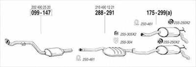 BENZ W210 E230 Sedan 純正タイプ補修用マフラー 吊りゴム