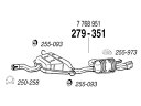 FIAT Barchetta 純正タイプ補修用マフラー センターパイプ+リアマフラー