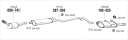 PEUGEOT 406 2.0 Break 03/04-04 純正タイプ補修用マフラー クランプ