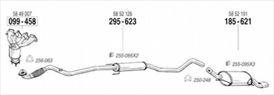 OPEL VITA C1.4 純正タイプ補修用マフラー クランプ　1個