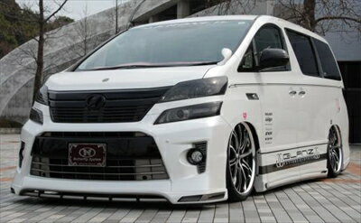 ヴェルファイア 20系 後期 Z フロントハーフ スポイラー 付加タイプ ダクト部分ネット付属