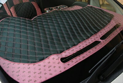 MRワゴン MF33S (H23.1-) モノグラムダッシュマット 2スピーカー（ツイーター：無）用 カラー：モノグラムピンクxブラック