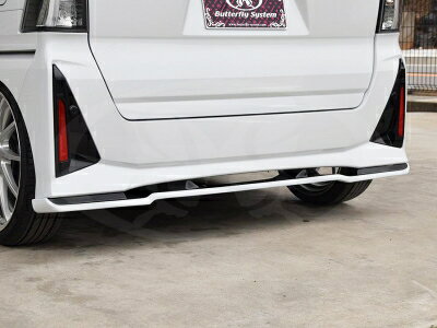 LA650 / LA660S タントカスタム 後期 GLANZ リアフラップスポイラー メーカー塗装品 001 デモカーシルバー 取付込