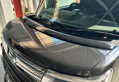 LA650S タントカスタム 後期 ボンネットスポイラー FRP 塗装取付