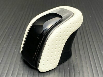 SH35 クラウン ホワイトディンプルレザーorピアノブラック シフトノブ