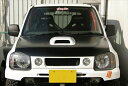 【納期3-4ヵ月前後】ジムニー JB23 1型~8型 バッドフェイスボンネット カーボン クリア塗装済み